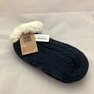 MUK LUKS Shea Butter Footie Cabin Socks